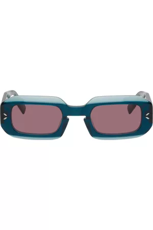 McQ Blue Rectangular Sunglasses
