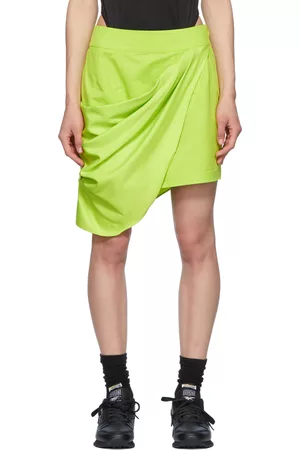 Reebok Women Mini Skirts - Green Cotton Mini Skirt