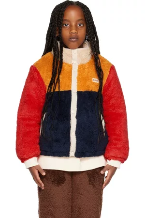 Tiny Cottons Kids Navy & Yellow Color Block Jacket