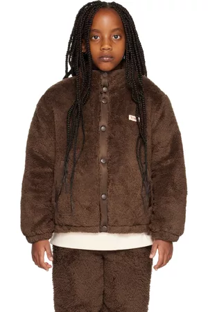 Tiny Cottons Fleece Jackets - Kids Brown Polar Jacket
