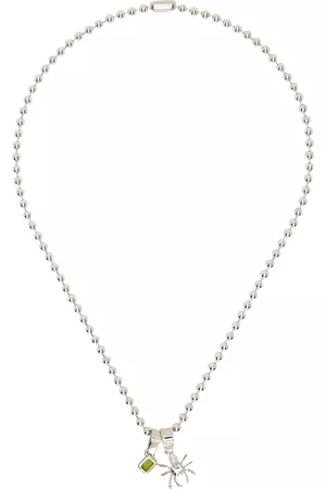 Martine Ali SSENSE Exclusive Silver Spyder Necklace