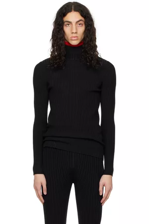 ANDREADAMO Men Turtleneck Sweaters - Striped Turtleneck