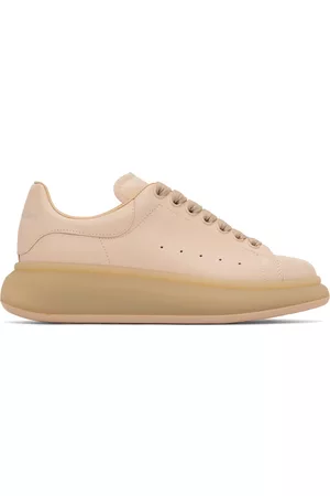 Alexander McQueen Beige Leather Sneakers