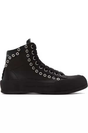 Alexander McQueen Black Plimsoll Sneakers