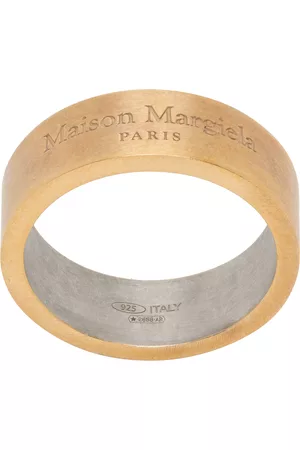Maison Margiela Men Rings - Gold Brushed Ring