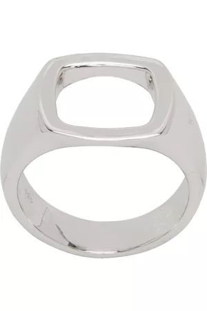 TOM WOOD Men Rings - Silver Cushion Open Ring