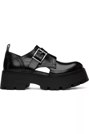 Alexander McQueen Women Formal Shoes - Black Buckle Derbys