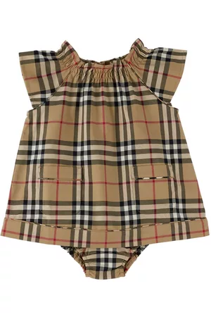 Burberry Sets - Baby Beige Vintage Check Dress & Bloomers Set