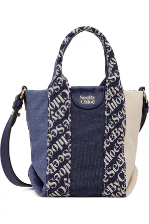 See by Chloé Women Tote Bags - Blue Mini Laetizia Tote