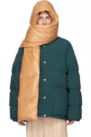 Jil Sander SSENSE Exclusive Beige Hood Down Scarf