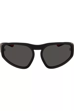 Moncler Black Oval Sunglasses
