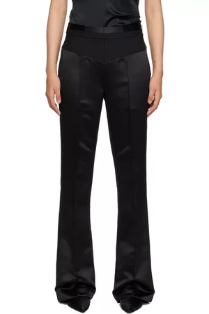 Helmut Lang Women Pants - Black Tuxedo Trousers