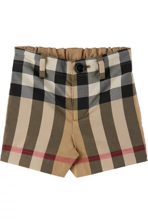Burberry Shorts - Baby Beige Check Tailored Shorts