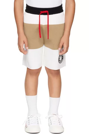 Burberry Shorts - Kids Off-White Striped Shorts
