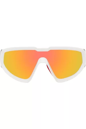 Moncler White Wrapid Sunglasses