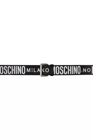 Moschino Men Belts - Black & White Fantasy Print Belt