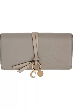 Chloé Women Wallets - Gray Alphabet Long Flap Wallet