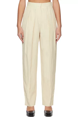 Stella McCartney Off-White Pleated Trousers