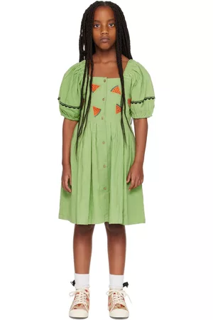 nadadelazos Girls Graduation Dresses - Kids Green Dress