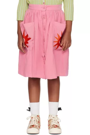 nadadelazos Girls Skirts - Kids Pink Skirt