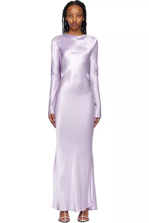 Bec & Bridge Purple Ren Long Sleeve Midi Dress