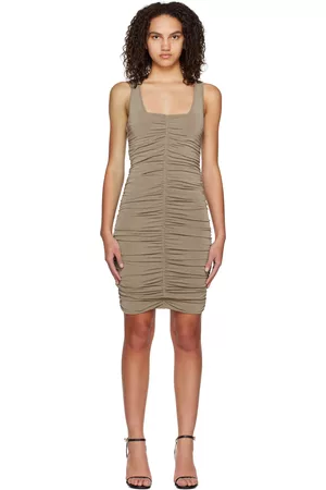 Givenchy Beige Ruched Minidress