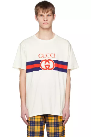 Gucci Men T-shirts - White Interlocking G T-Shirt