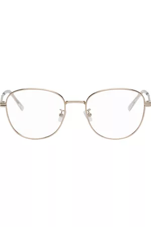Bottega Veneta Women Sunglasses - Gold Oval Glasses