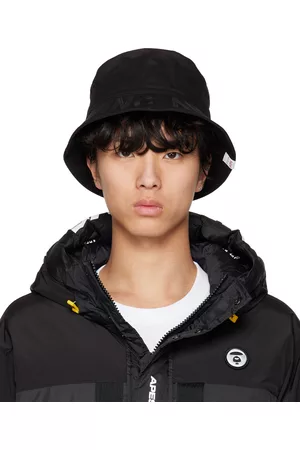 AAPE BY A BATHING APE Men Hats - Black Logo Bucket Hat