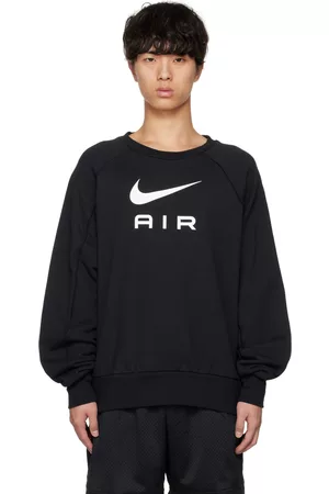 Nike Men Sports Hoodies - Black Sportswear Air Sweatshirt