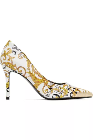 VERSACE White Scarlett Heels