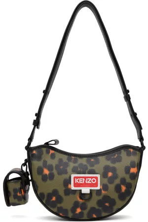 Kenzo Khaki Paris Patch Bag