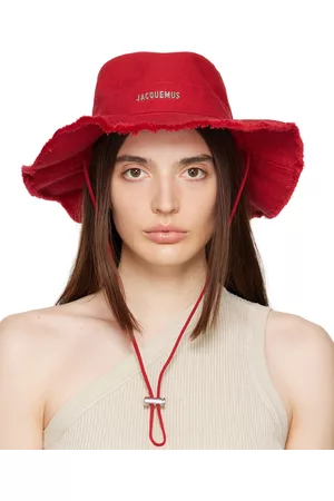 Jacquemus Red 'Le Bob Artichaut' Beach Hat
