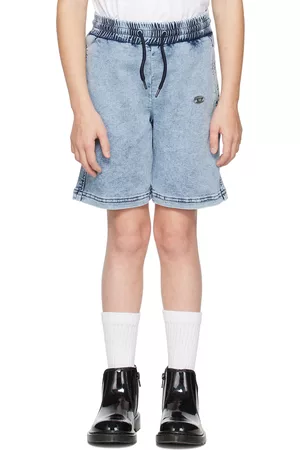 Diesel Shorts - Kids Blue Pradon Denim Shorts