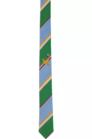 Thom Browne Men Neckties - Multicolor Birds & Bees Tie