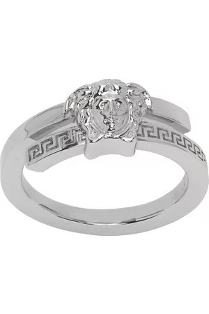 VERSACE Men Rings - Silver Medusa Ring