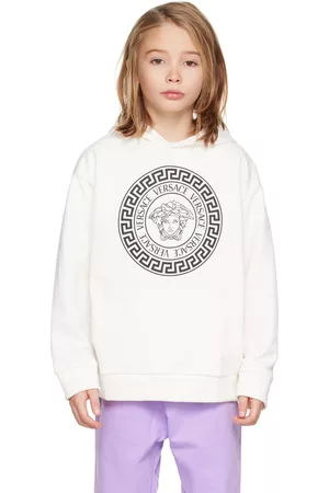 Versace Kids Medusa Head-print crew neck sweatshirt - Purple
