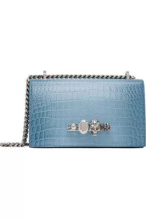Alexander McQueen Women Shoulder Bags - Blue Jewelled Shoulder Bag