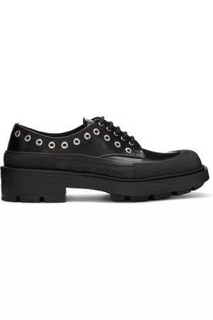 Alexander McQueen Men Formal Shoes - Black Leather Derbys