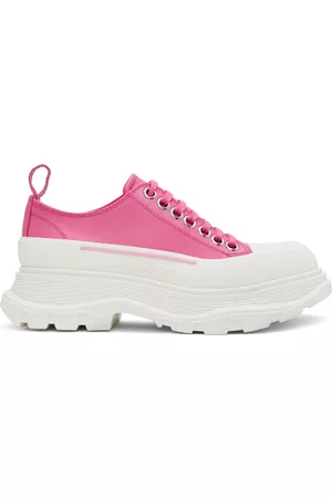 Alexander McQueen Women Sneakers - Pink Tread Slick Sneakers