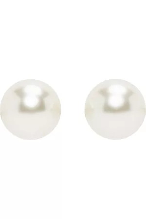 DRIES VAN NOTEN White Pearl Earrings