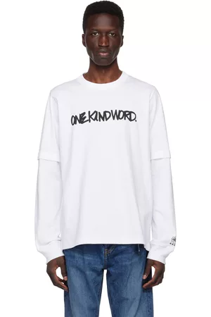 SACAI White 'One Kind Word' Long Sleeve T-Shirt