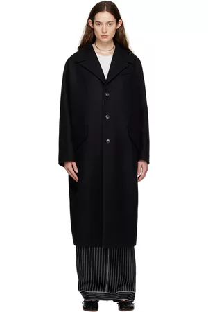 Maison Margiela Black Single-Breasted Coat