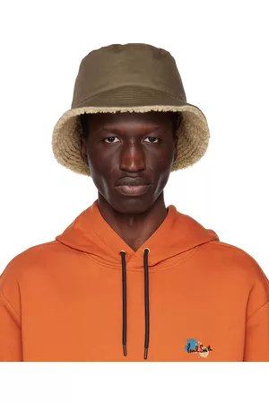 Paul Smith Men Hats - Khaki Reversible Bucket Hat