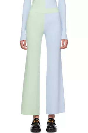 Helmstedt Women Pants - Green & Blue Awa Trousers