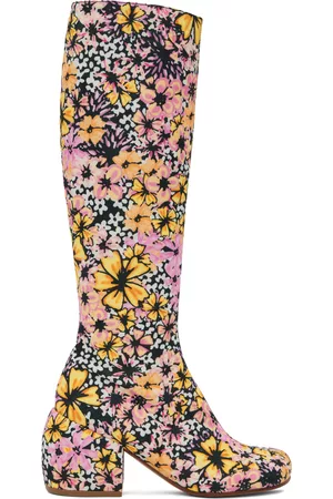 DRIES VAN NOTEN Multicolor Floral Boots