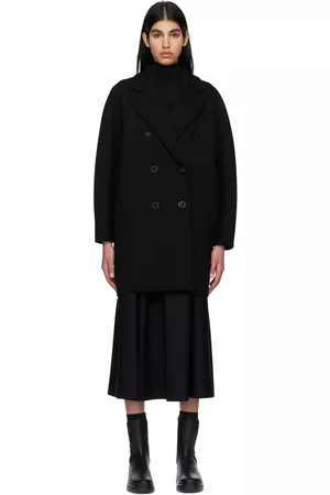 Max Mara Women Coats - Black Pedone Coat