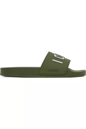 Dsquared2 Men Sandals - Green Be Icon Slides
