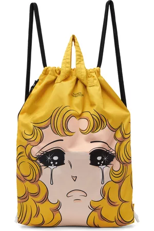 pushBUTTON Girls Luggage - SSENSE Exclusive Yellow Crying Girl Backpack