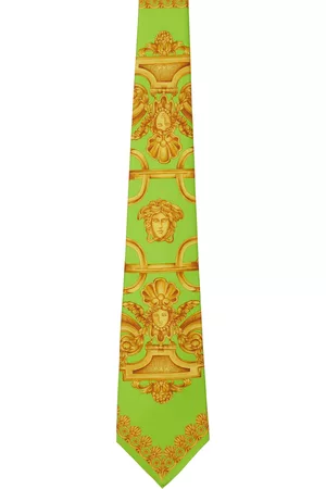 VERSACE Men Neckties - Green Barocco 660 Tie